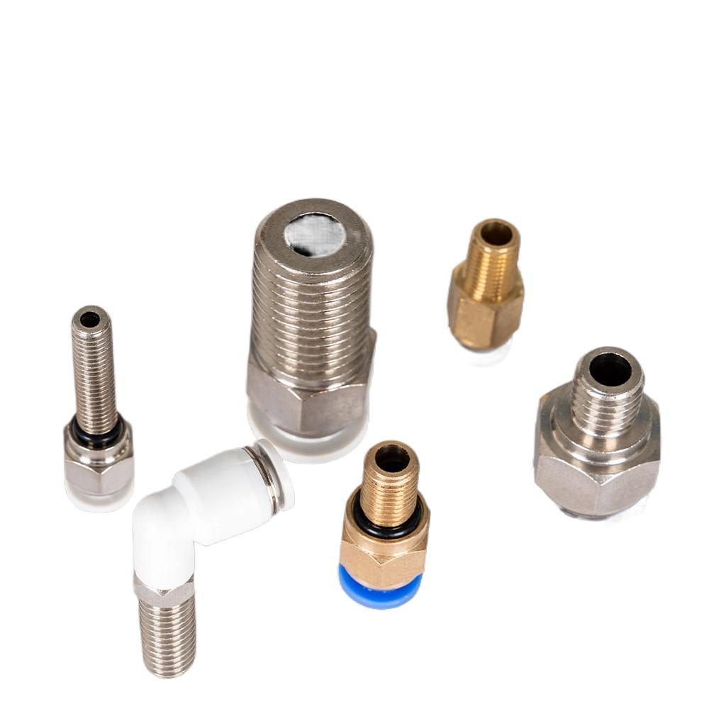 4 6 8 10mm Push in M6-M16 Thread LengthenPipe Fitting Pneumatic Air Joint