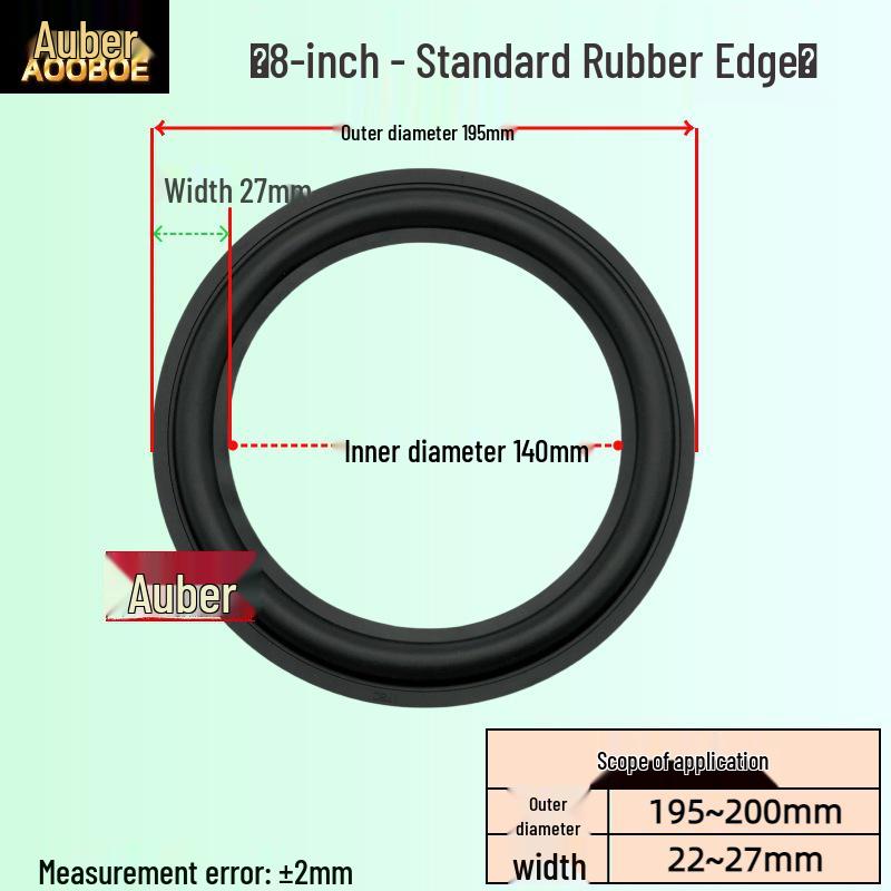 Audio Speaker Rubber Edge Repair Rings: 3/4/5/6.5/8/10/12 Inch Replacement