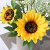 Sunflower Simulation Plastic Flower Pot Home Living Room Dining Table Fake Flower Small Bonsai Ornament Artificial Plastic Flower Art