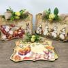 Wooden Easter Decoration Hanging Creative Wall Hanging Pendant Door Hanging  Background Layout
