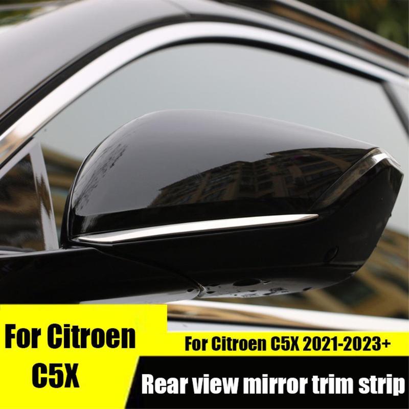 For Citroen C5X    2024 2025 Rearview Mirror Cover Trim Anti-Scratch Glossy Decoration Accessories