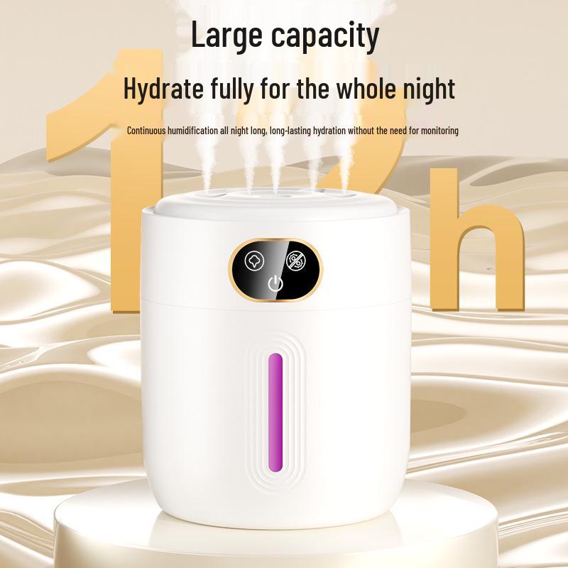 Ultraviolet Antibacterial Rechargeable Humidifier: Silent, Large-Mist, Ideal for Bedrooms & Safe for Pregnant Women & Babies.