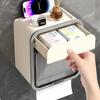 Toilet Paper Holder Wall Mounted Non Perforated Storage Rack Bathroom Waterproof Tissue Box Bathroom Accessories Tissue Holder