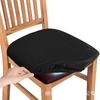 Silver Fox Velvet Buckle Chair Pad, Stretchable Velvet Seat Cover with Snap Closure