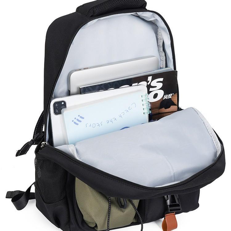 Schoolbag New Mountain Tooling Trendy Cool Backpack Men's Simple Mountaineering Strong Multi-compartment Large-capacity Backpack