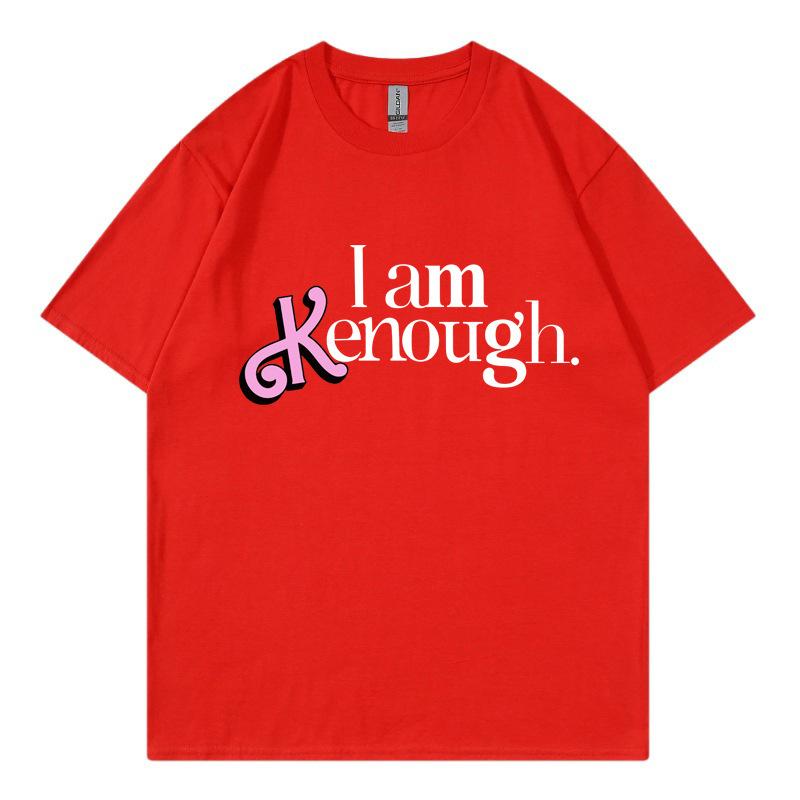 Letter Print Short Sleeve Loose Cotton Top Comfortable T-Shirts Women’s