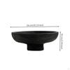 Fruit Bowl with Pedestal Matte Dark Modern for Tabletop, Dining Table,