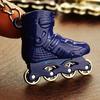 Mini Roller Skates Charm Pendant Car Keychain Key Ring Holder Bag Ornament Gift