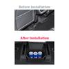For Tesla Model Y -2024 Rear Seat Storage Box Organizer Center Console B Backseat Trash Can Garbage Bag Under Seat Tray