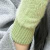 Fingerless Gloves for Women Faux Fur Thumb Hole Half Finger Gloves Stretchy Warm Winter Typing Writing Mittens