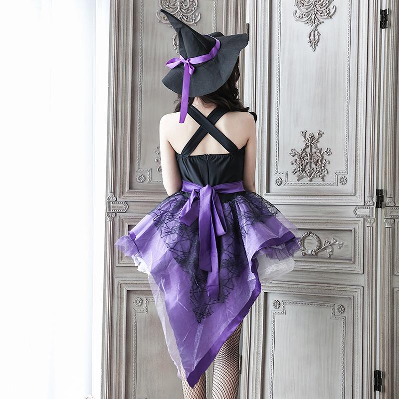 Halloween Costume For Women Witch Cosplay Anime Vampire Makeup Ball Hats Skirts Stockings Adult Witch Costume Adult Cosplay