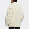 adidas Originals Women's White Sherpa Fleece Jacket HC6602