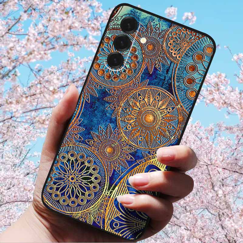 For Samsung Galaxy A56 A36 A26 5G Cases 3D Relief Flower Emboss Soft Silicone For A56 A36 5G 3D Cartoon Case Owl Shell 3D Relief