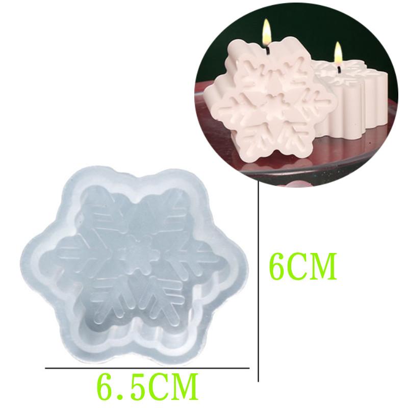 6 Styles Snowflake Silicone molds Soap Mold Chocolate Mold DIY Fondant Baking Cooking Cake Decorating Tool Christmas Decoration