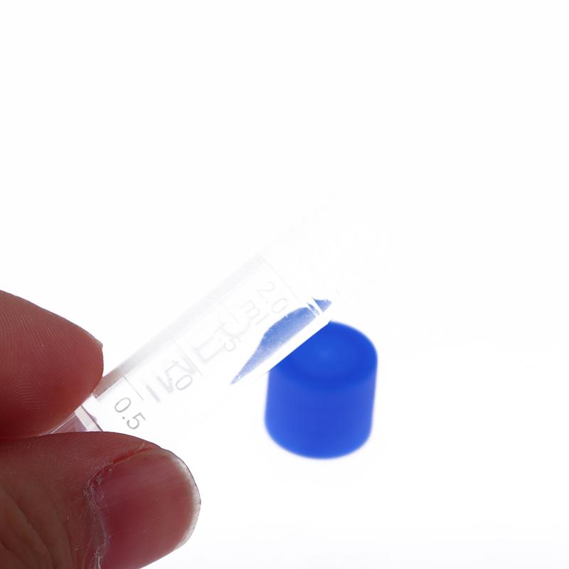 50Pcs 1.8Ml(2Ml) Plastic Graduated Cryovial Plastic Test Tube Freezing Tube Sample Cold Storage Tubes With Screw Cap