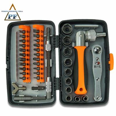 38-Piece Screwdriver & Ratchet Wrench Set - Extra Hard Household Tool Kit with Small Sockets