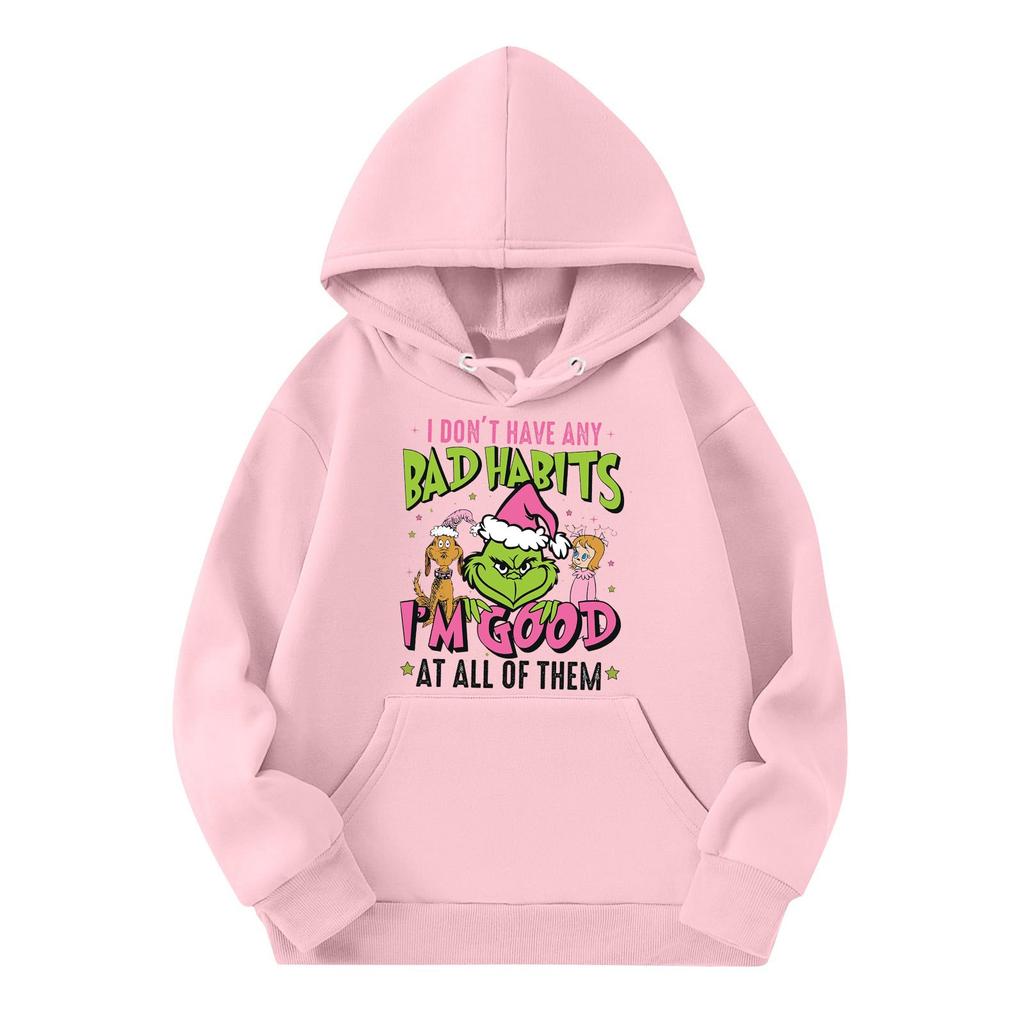 Christmas Children's Sweatshirt Long Sleeve Lightweight Casual Hoodie Loose Comfortable Children's Sweatshirt