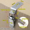 1 Set Cabinet Door Metal Clasps 90 Degree Box Closure Lock Duck-mouth Buckle Hook Spring Loaded Draw Toggle Hasps Clamp