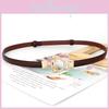 Pu Leather Adjustable Slim Waist Belt For Dresses And Coats For Fashion Women
