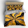 Golden Abstract Three-Piece Decor Set Multiple Sizes Kid'S And Adults' Bedroom Exquisite 3Pc Bedding Set, Gift