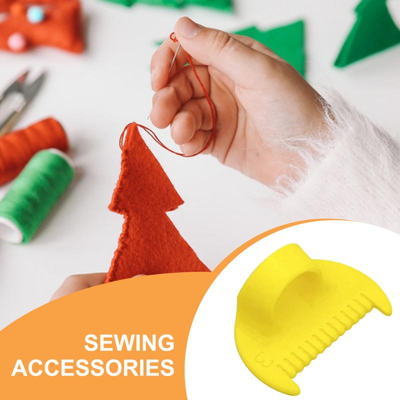 Finger Template Hand Sewing Handheld Sewing Alignment Guide Thumb Protection Needle Gauge Tool For Quilting Fabric Arts