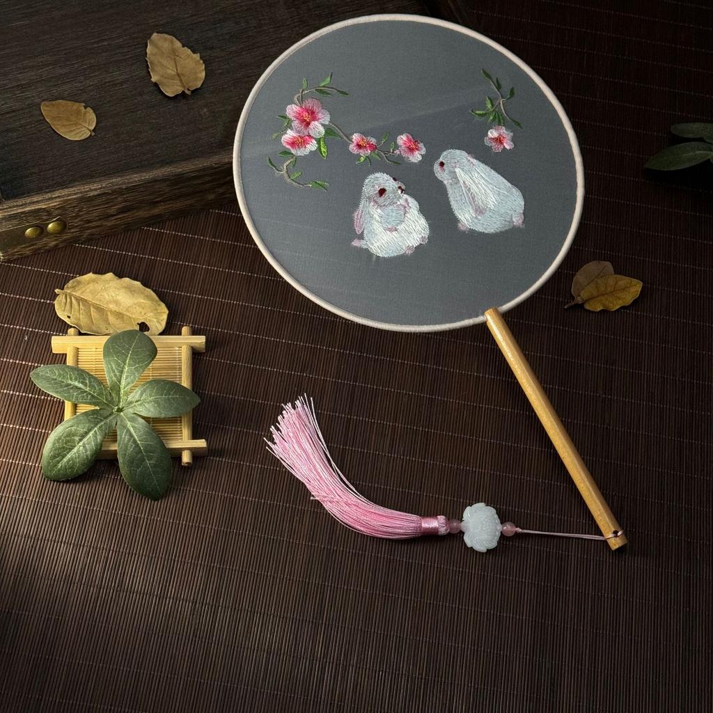 Classical Fan Chinese Hanfu Fan Hand Fan Tassel For Cultural Event Costume Prop Dance Accessory