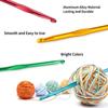 Portable Crochet Needles Set Multicolored Handle Crochet Crochet Hooks  Sewing Tools