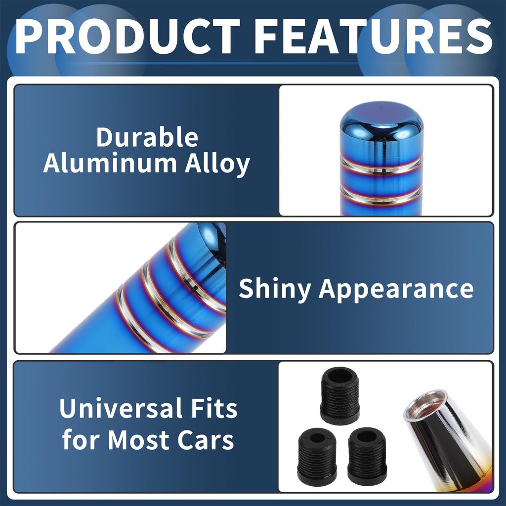 INFINAUTO Car Shift Knobs 13cm Universal Automatic and Manual Car Gear Shift Knob with