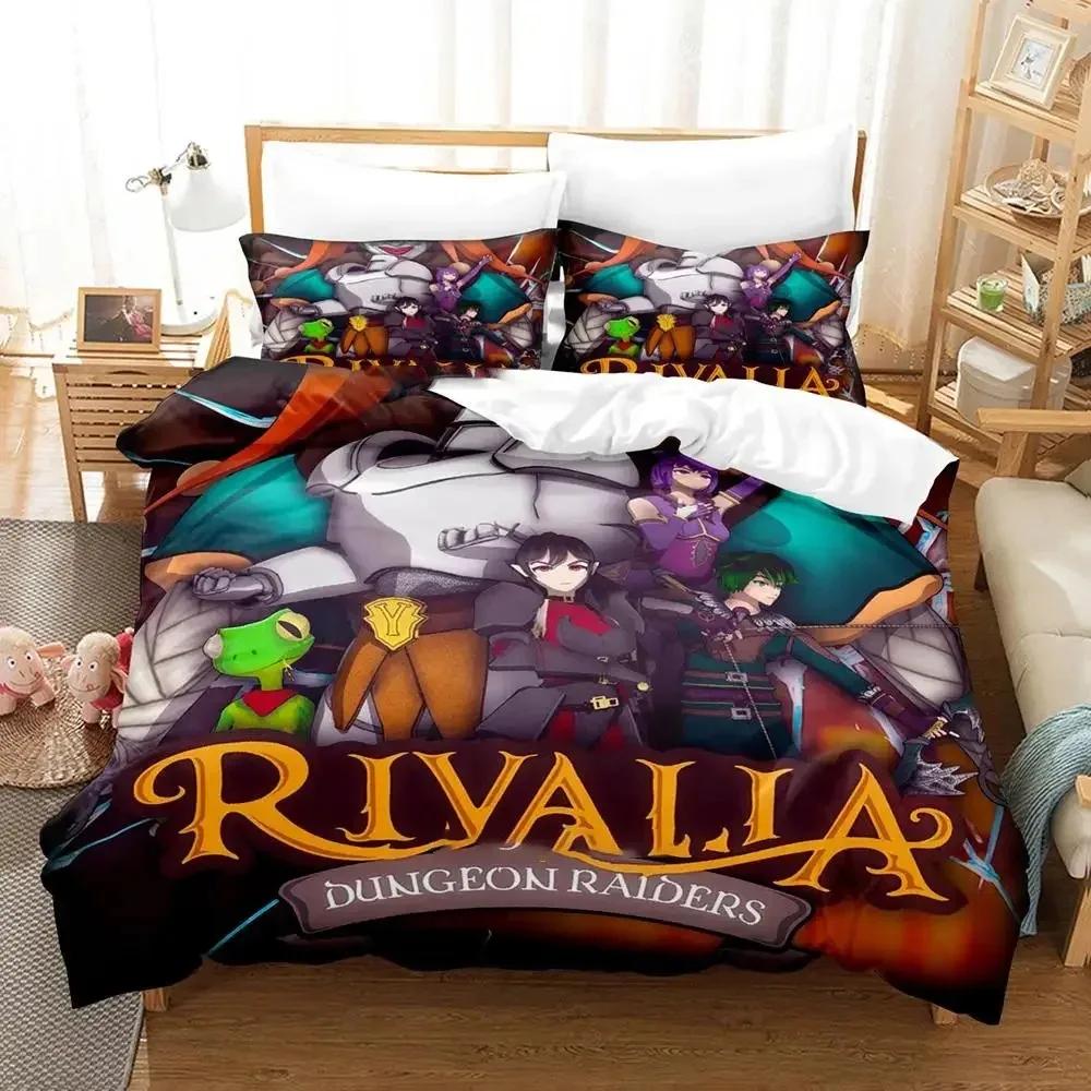 Game Rivalia Dungeon Raiders Comfortable Duvet Quilt Cover Pillowcase Bedding Set Children Bedroom Decoration Home Textile