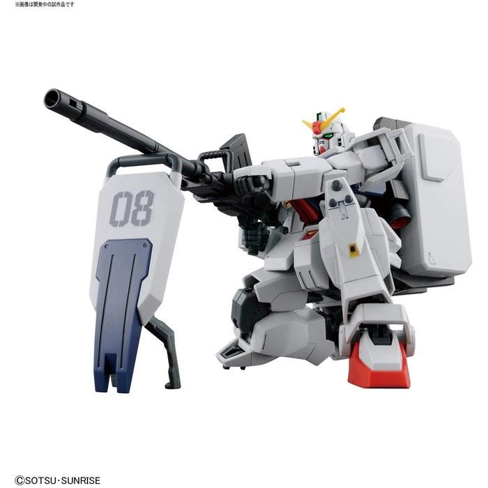 BANDAI SPIRITS HGUC Mobile Suit Gundam 08th MS Team Ground Combat Gundam 1/144 Scale Color-Coded Plastic Model Kit, Multicolor (1 Kit)