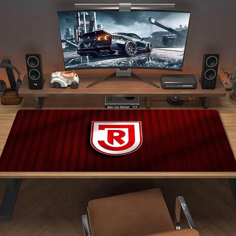 SSV Jahn Regensburg Large Size Mouse Pad Large Gaming Table Cushion Non-slip Laptop Tablet Big Mousepad XXL Mat Mini PC Playmat With Lock edge