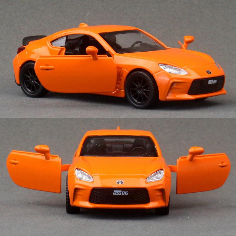 1/37 Toyota GR86 Legierung Sportwagen Modell Diecasts Metall Rennbahn Rennwagen Fahrzeuge Modell Hohe Simulation Sammlung Kinderspielzeug Geschenk