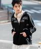WEGO Jacquard Graphic Knit Zip Size Street Perfect Gift for and Winter Men's Hoodie, M, Black, Casual, Style, Spring, Autumn,