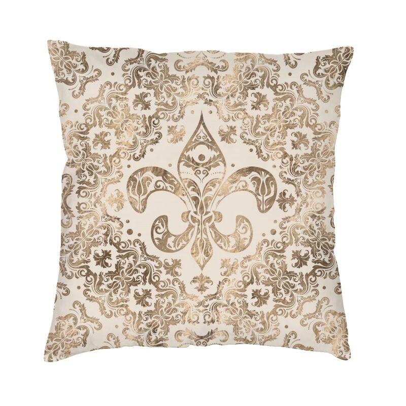 Federa per Cuscino Chic Personalizzata con Fiore di Giglio Fleur De Lis Morbida Carina Cuscino Decorativo per Soggiorno
