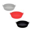 3Pcs Air Fryer Silicone Liners Reusable Air Fryer Silicone Pots
