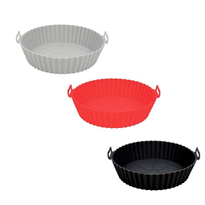 3Pcs Air Fryer Silicone Liners Reusable Air Fryer Silicone Pots