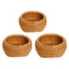 Woven Fruit Basket Snack Cookies Display Bread Basket Holder Food Storage Basket for Party Restaurant Picnics Dining Room Desk