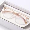 Classic Retro Large Square Frame Myopia Glasses Wood Grain Anti-blue Light Short Sight Glasses Trendy Minus Diopter Eyeglasses