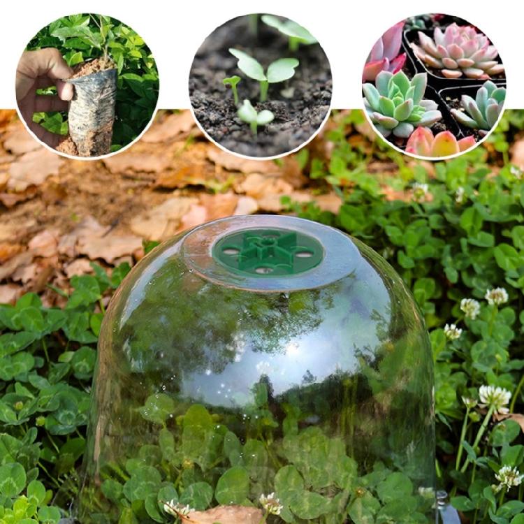 5PCS PVC Plant Protectors Dome Covers with Highly Visibility And Cold Weather Resistances for Garden Greenhouses Use