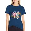 Project Sekai Band T-shirt anime clothes Blouse animal print shirt for girls black t-shirts for Women