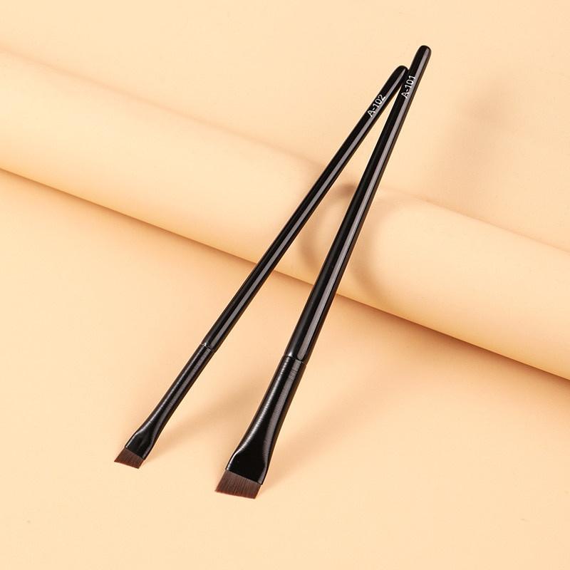 2pcs Brow Contour Brush Eyebrow Eyeliner Brush Professional Small Angled Eyebrow Brush Eye Brow Liner Brush Makeup Tools
