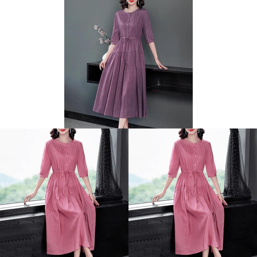 Modale Fabric Abstract Pattern Slant Shoulder Midi Dress For Streetwear Style