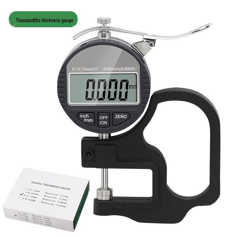 

Цифровой толщиномер 0-12,7 мм: Прецизионный тестер для бумаги, пленки, ткани, ленты