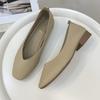 Multicolor Low Heel Women's Shoes 2024 Round Head Flat Shallow Mouth Single Shoes Casual Hundred Casual Shoes
