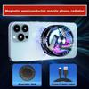 2 Gear Adjustable Cooling System Low Noise Heatsink for Mobile Phone Portable Magnetic Cooling Fan for Phone 16 15 14