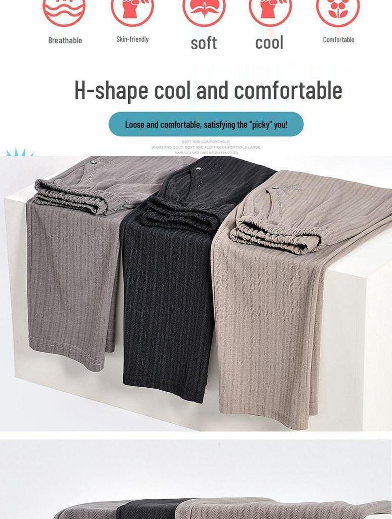 Summer Thin Large Size Nine-Point Pants for Middle-Aged and Elderly Women