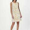 Women's Fashion Beach Dress Sleeveless Round Neck Floral Print Dress