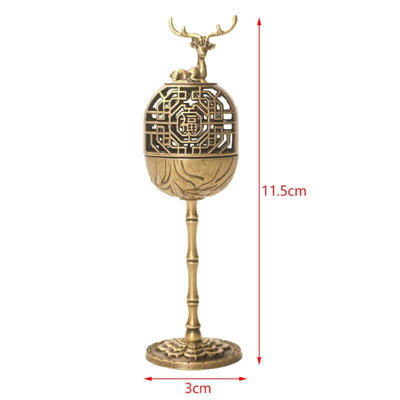 Lampe Creux Pie Bois de Santal Parfum Encensoir Fumant Porte-Encens à Refoulement Ornements Maison de Thé Salle d'Étude Décoration Intérieure