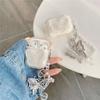Luxury Bling Glitter Butterfly Clear Earphone Case For Airpods Pro 2 Wireless Cover For Air Pods 3 2 1 Headset Soft Silicone Box