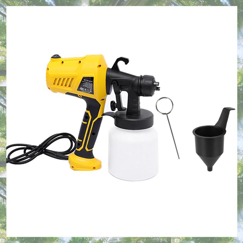 Premium-1 Piece 800Ml Spraying Electric Spray Power Tools Yellow Plastic Flow Control Airbrush Spray Tool EU Plug